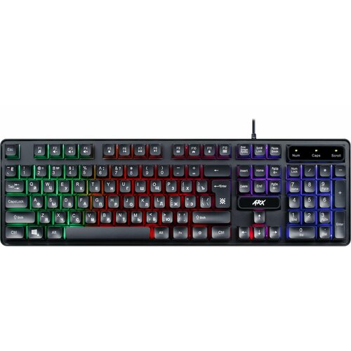 Игровая клавиатура DEFENDER Arx GK-196L RU радужная подсветка USB 109900₽