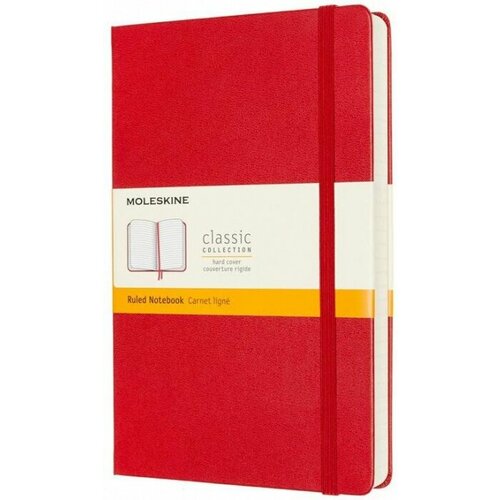 Moleskine QP060EXPF2 Блокнот moleskine classic expended, large 130х210 мм, 400 стр, линейка, твердая обложка, красный