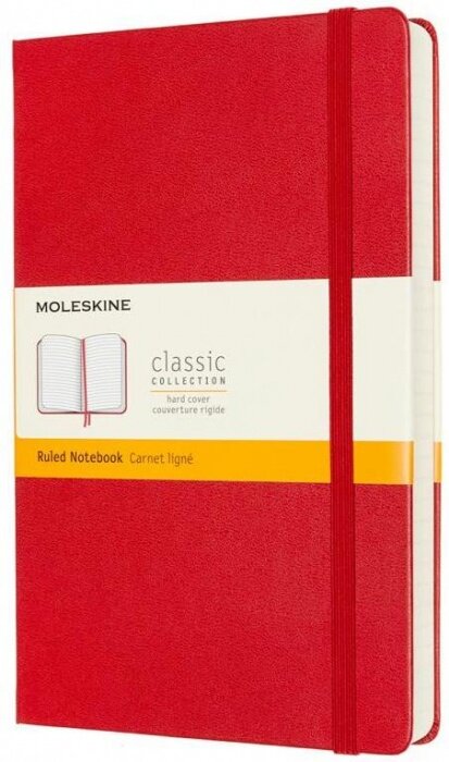Moleskine QP060EXPF2 Блокнот moleskine classic expended, large 130х210 мм, 400 стр, линейка, твердая обложка, красный