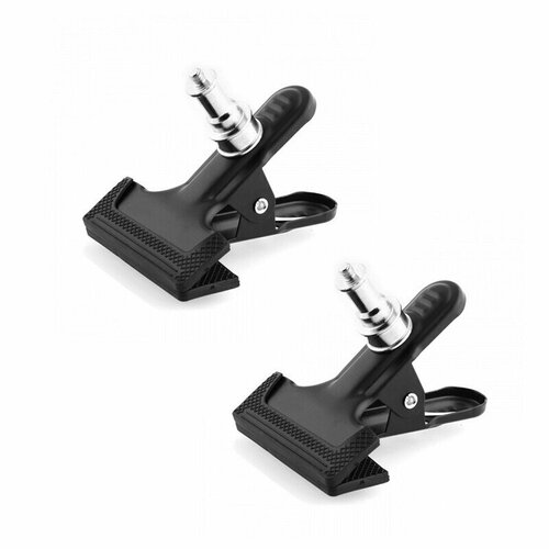 Комплект студийные клипсы-прищепки с адаптером 16 мм 2 шт Fotokvant CL-C36-2 82800₽