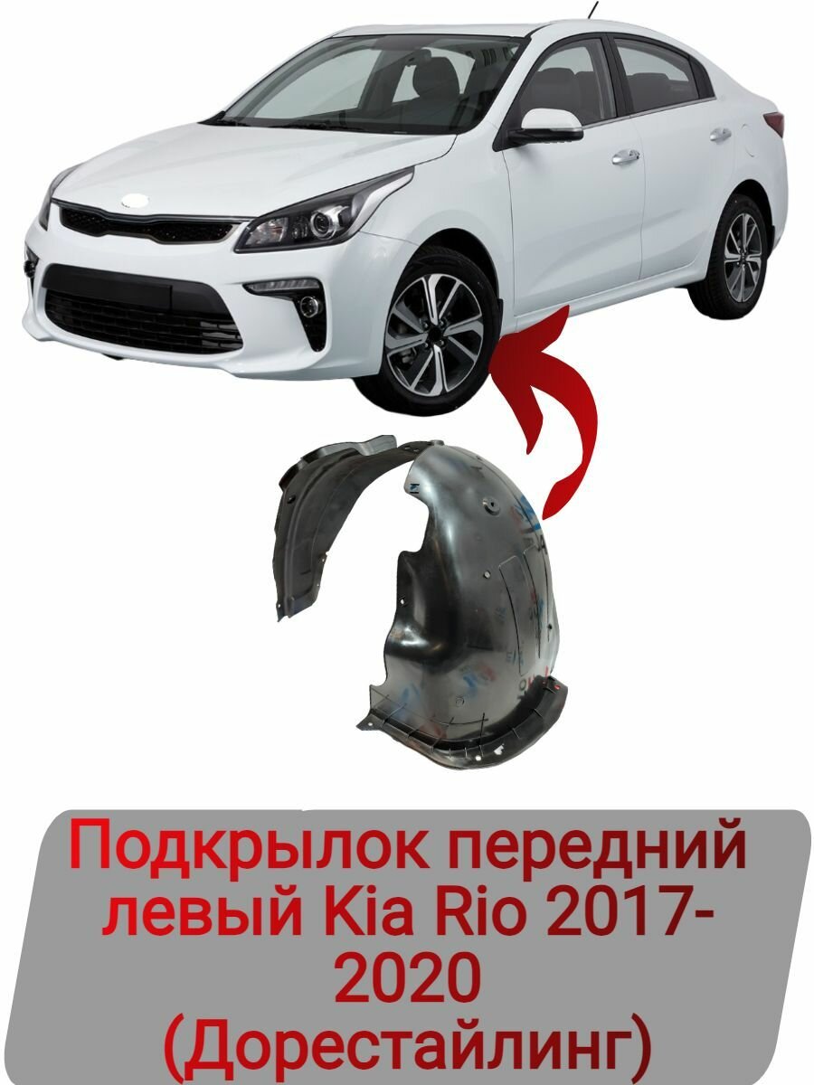 Подкрылок передний левый Kia Rio 2017-2020