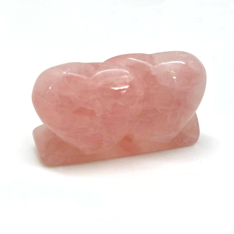 фото Статуэтка-Два сердца из розового кварца Shoc-01