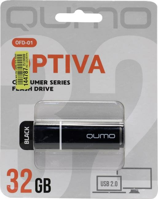 Флешка USB 32Gb QUMO Optiva 01 USB2.0 черный QM32GUD-OP1-black - фото №11