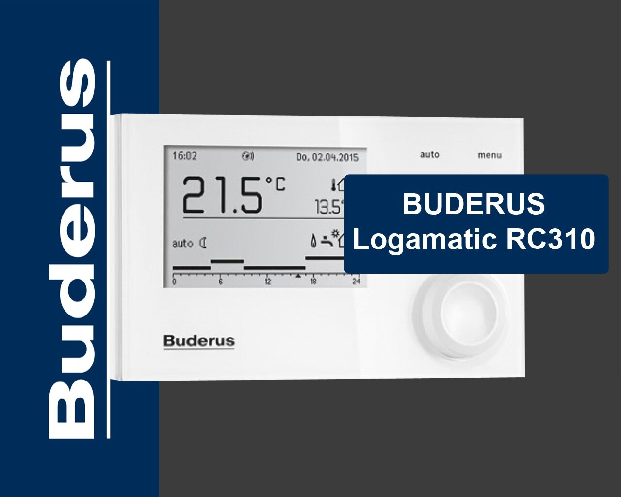 Панель управления системы Buderus Logamatic RC310 белый 7738111128