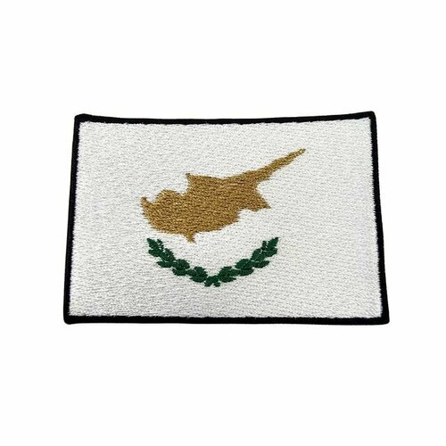 Нашивка шеврон патч, Флаг Кипра , размер 80х55 мм шеврон нашивка патч флаг чечни размер 80х55 мм
