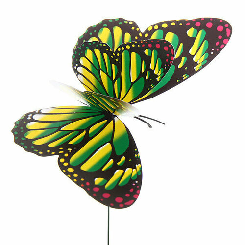 Фигура на спице «Бабочка» 12*40см двойные крылья, для отпугивания птиц