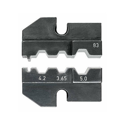 Плашка опрессовочная: штекеры для оптоволокна, FSMA / ST / SC + STSC-/K, Ø 4.3 / 5.4 / 6.0 мм, 3 гнезда Knipex KN-974983