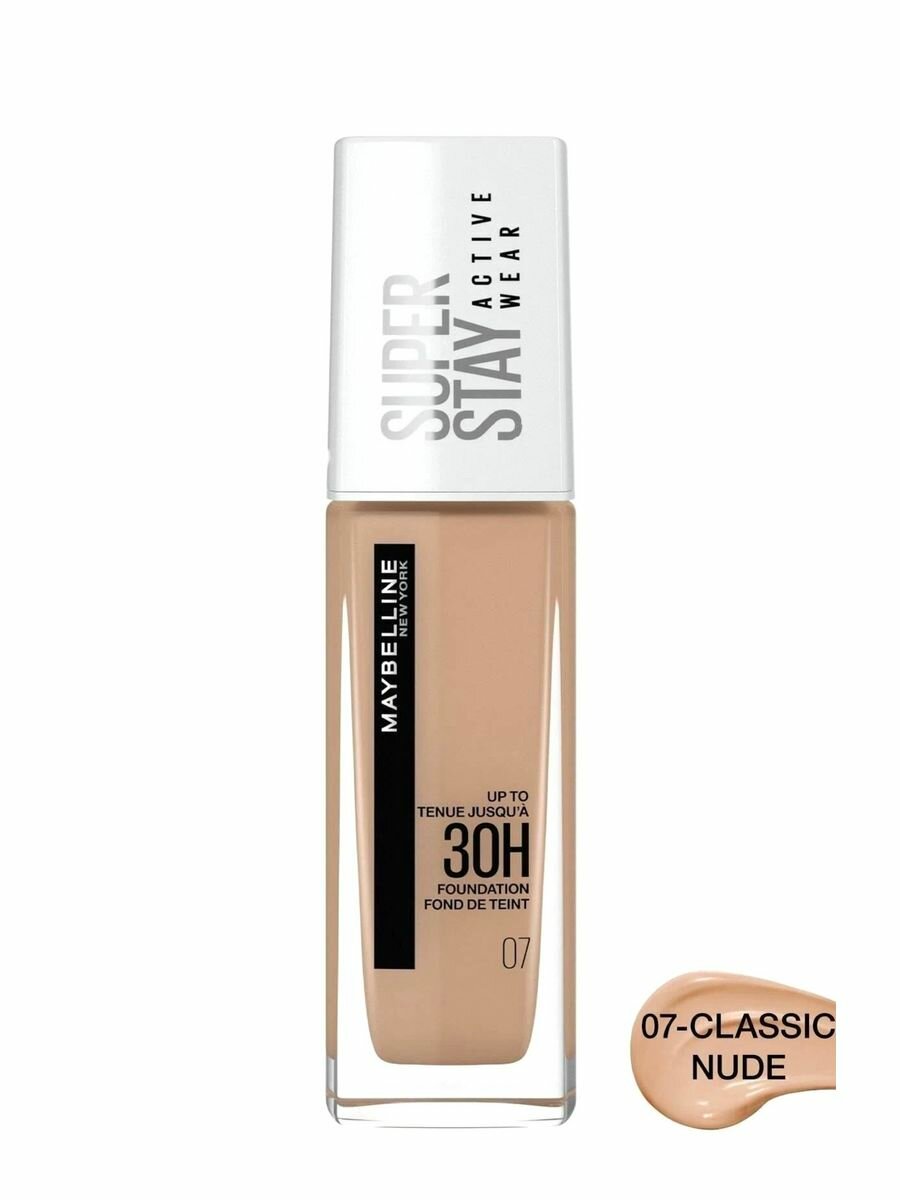 Тональный крем MAYBELLINE Super Stay, оттенок 07 Classic Nude