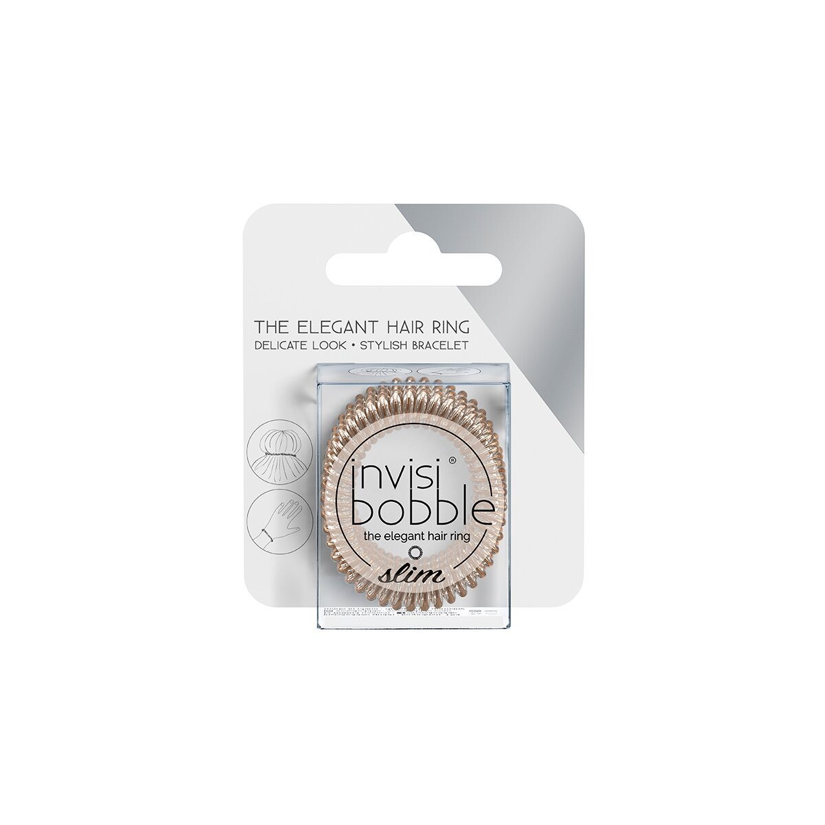 Invisibobble Резинка-браслет для волос True Black, с подвесом, 3 шт (Invisibobble, ) - фото №9
