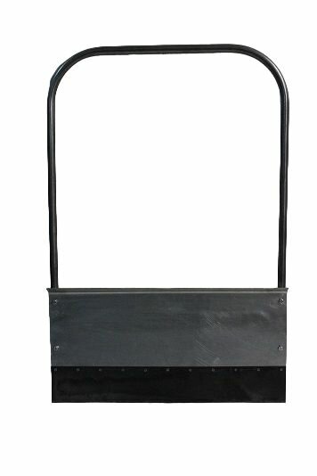 Движок для уборки снега 750х400 с накладкой и П-образной удлиненной ручкой