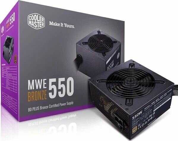 Блок питания Cooler Master MWE Bronze 550 V2 550W (MPE-5501-ACAAB) черный