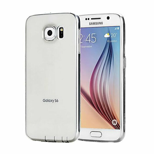 Чехол накладка Rock TPU Slim Jacket для Samsung Galaxy S6, прозрачный серый чехол пластиковый samsung galaxy s6 поцелуй попарт