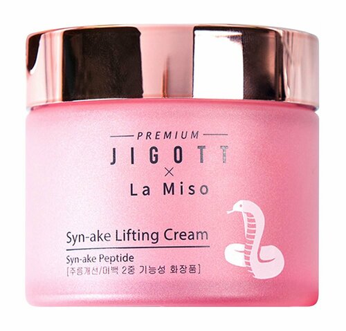 Подтягивающий крем для лица со змеиным ядом Premium Jigott&La Miso Syn-ake Lifting Cream