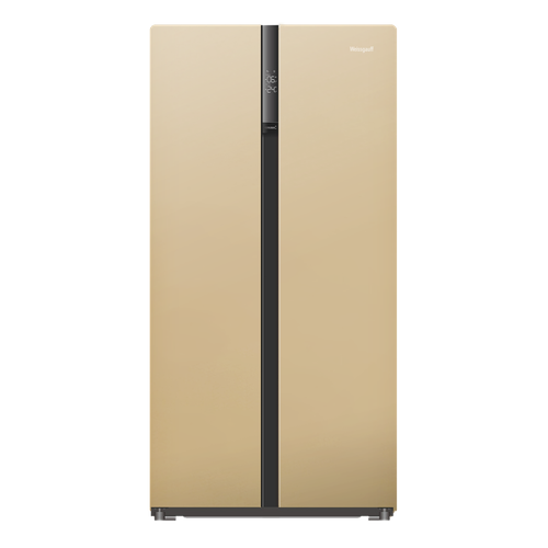Отдельностоящий холодильник с инвертором Weissgauff WSBS 500 Inverter NoFrost Beige Glass 6661000₽