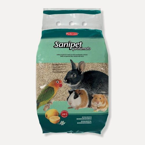 Изображение товара Наполнитель кукурузный для грызунов Padovan Sanipet Profumato, 10 л