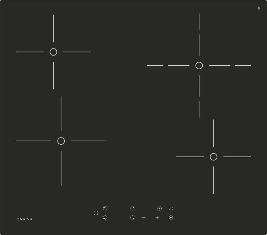 Варочная панель Darina PL E326 B электрическая независимая черный