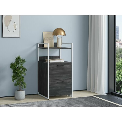 Тумба Urban Лофт 02 Белыйсеверное дерево темное 11990₽