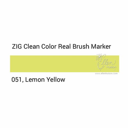 Маркер акварельный с кистью брашпен ZIG Clean Color Real Brush- штучно - цвет - 051