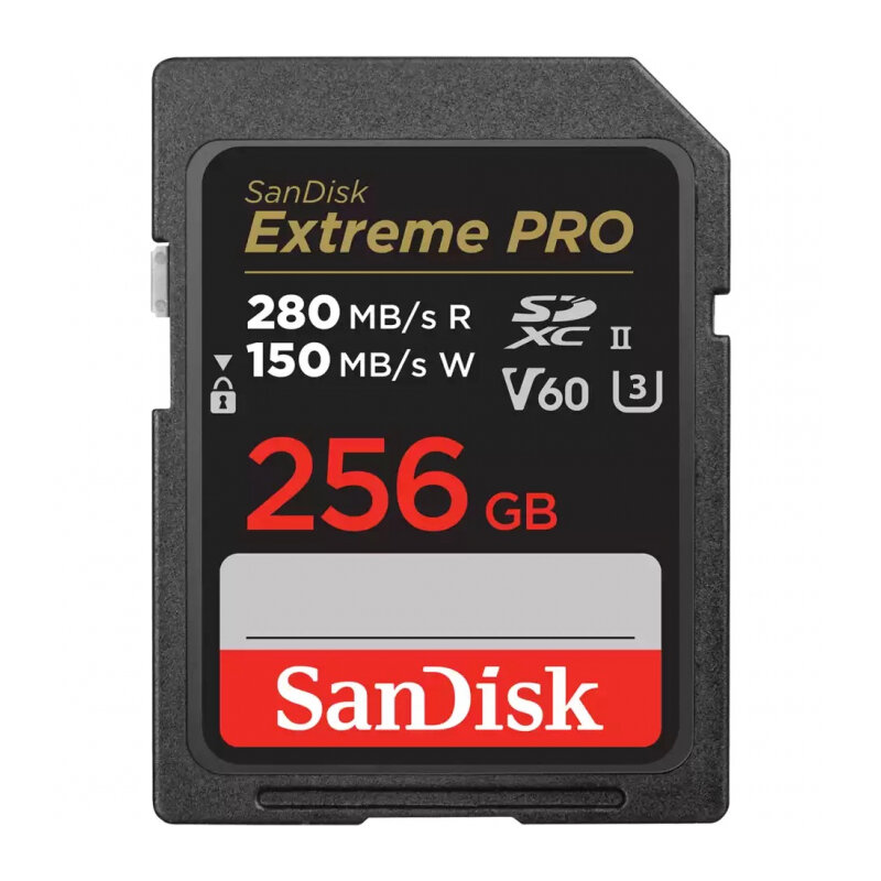 Карта памяти SanDisk Extreme Pro SDXC UHS-II V60 U3 280/150 MB/s 256GB (SDSDXEP-256G-GN4IN)