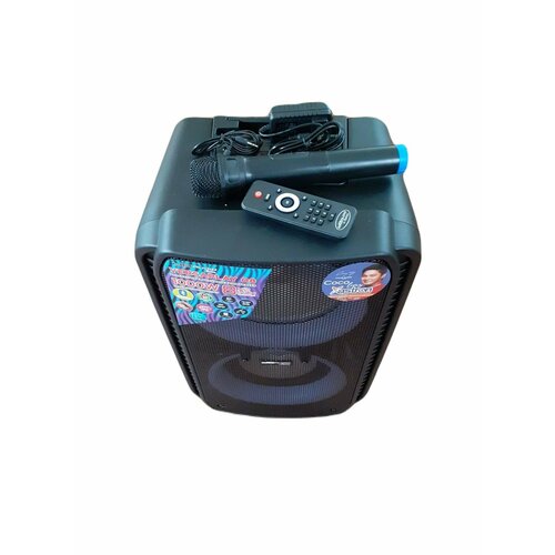 Колонка акустическая портативная Караоке 08 NEW 100ВтБеспроводной микрофонПультBluetoothUSBFMTF cardАудио входLed ПодсветкаЗарядка 22012В 882000₽