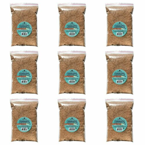 Homefish Корм для рыб гаммарус измельченный 80 гр, 9 шт.