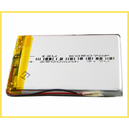 Аккумулятор универсальная 505070p 37v Li-Pol 2500 mAh 55070 mm 947₽