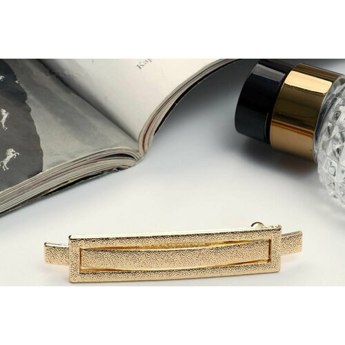 Заколка-автомат для волос Либерти прямой классика геометрия 75 см золото 311₽