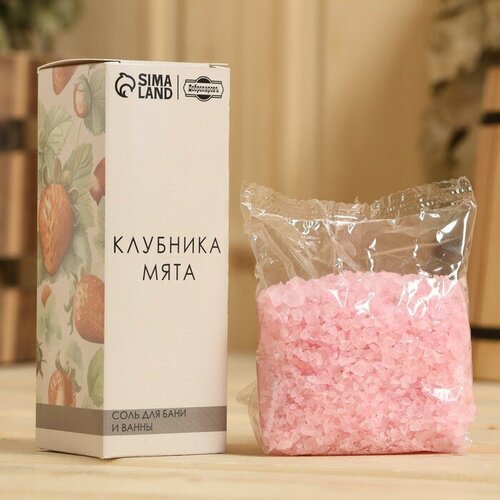 Соль для бани и ванны Клубника - Мята 150 г Добропаровъ (комплект из 16 шт)