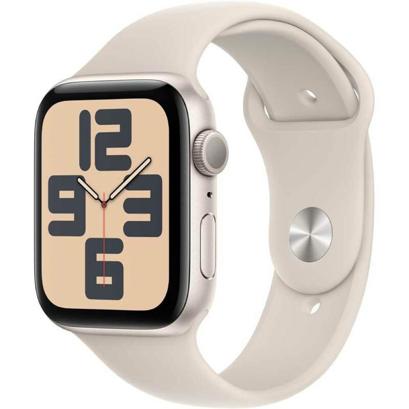 Умные часы APPLE Watch SE GPS 44mm Starlight Aluminium Case with Starlight Sport Band - M/L MRE53 / MRTW3