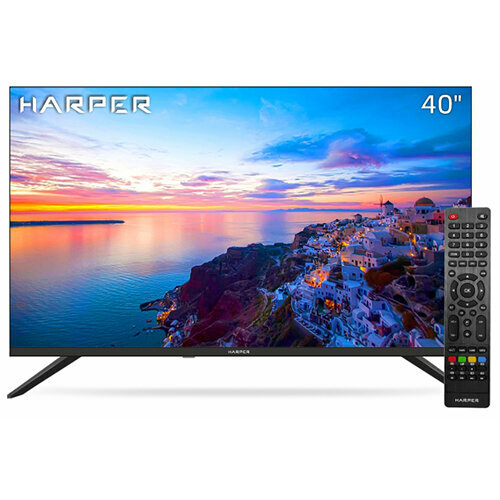 Телевизор 40 HARPER 40F720T, черный led телевизор harper 40f720t frameless new