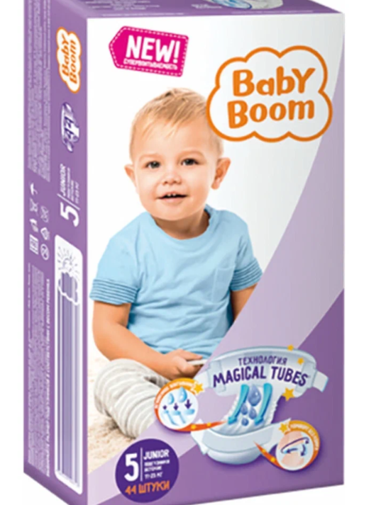 Подгузники Baby Boom Junior 5 для детей 11-25 кг