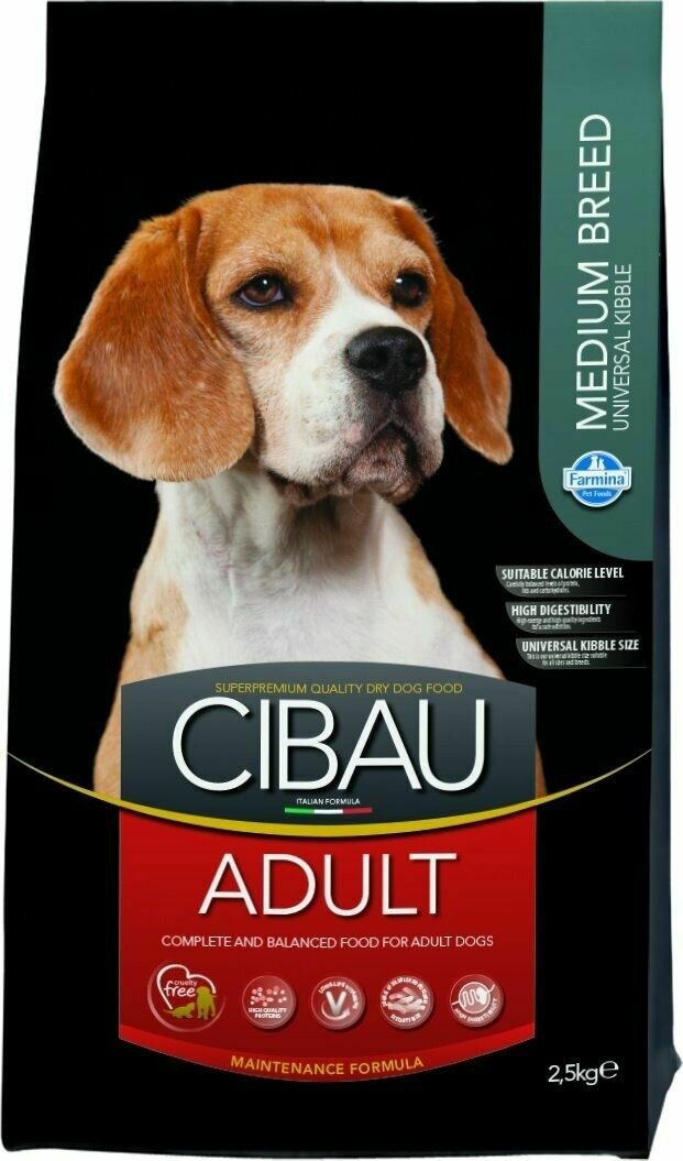 Farmina Cibau Adult Medium - Сухой корм для собак средних пород (2,5 кг)