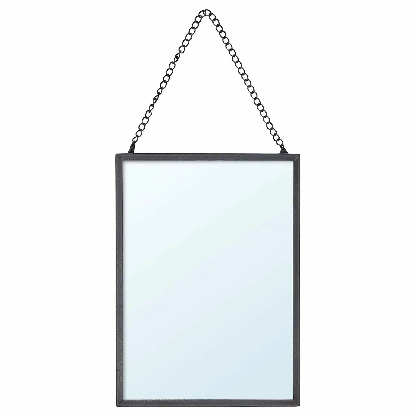 фото Зеркало IKEA LASSBYN лассбюн 13x18 см темно-серый