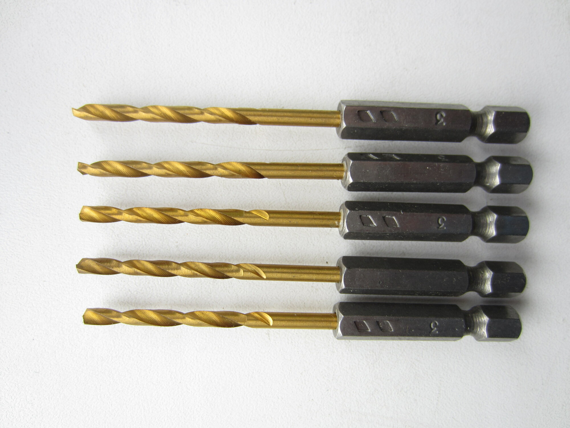 Сверло по металлу 3.0 мм (5шт) с шестигранным хвостовиком