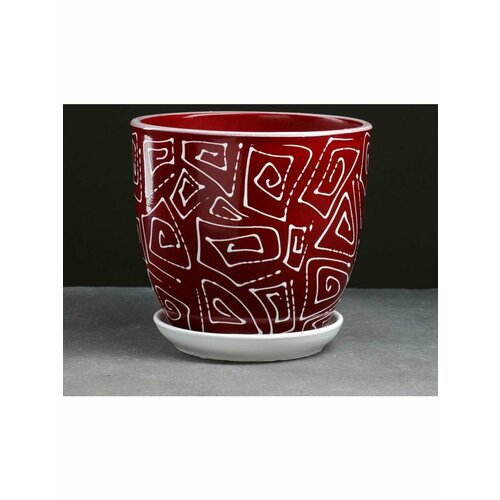 Горшки для цветов авиор красный 928₽