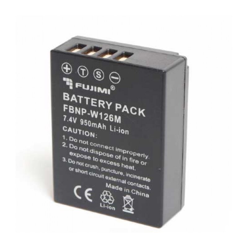 Аккумулятор Fujimi FBNP-W126M (NP-W126S) для цифровых фото и видеокамер 950 mAh