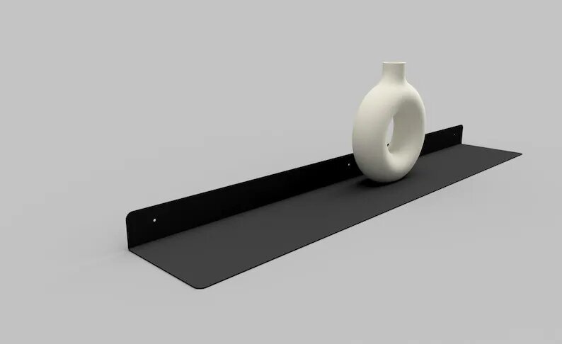 Полка из металла Arno Decor - минималистичная и стильная 50 см