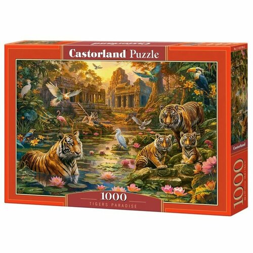 пазл для взрослых castorland 1000 деталей тигровый рай Castorland Пазл «Тигровый рай», 1000 элементов