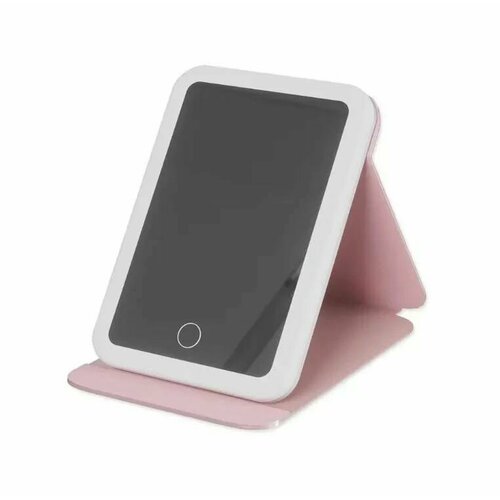 Складное зеркало для макияжа со светодиодной подсветкой и сенсорным экраном 1299₽