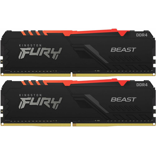 Память DDR4 2x16GB 3600MHz Kingston KF436C18BB2AK232 Fury Beast RGB RTL Gaming PC4-28800 CL18 DIMM 288-pin 135В dual r 1166000₽