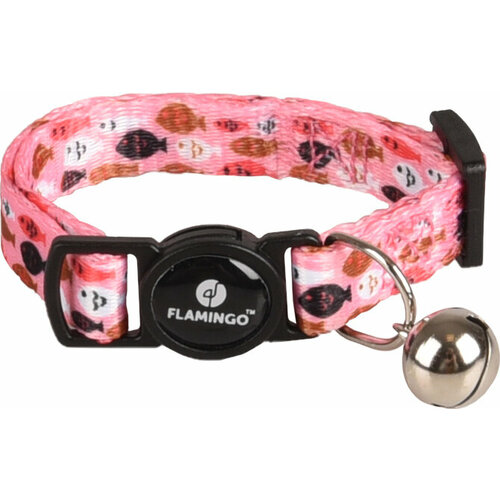 ​Ошейник для котят Flamingo MINOU, 15-22см/10мм, цвет в ассортименте