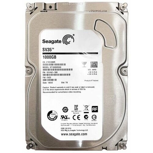 Жесткий диск Seagate 1CU162 1Tb SATAIII 35 HDD 9740₽