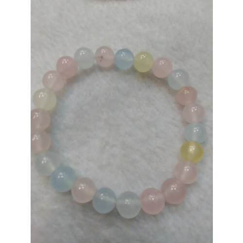 Браслет, аквамарин, морганит, гелиодор, размер one size