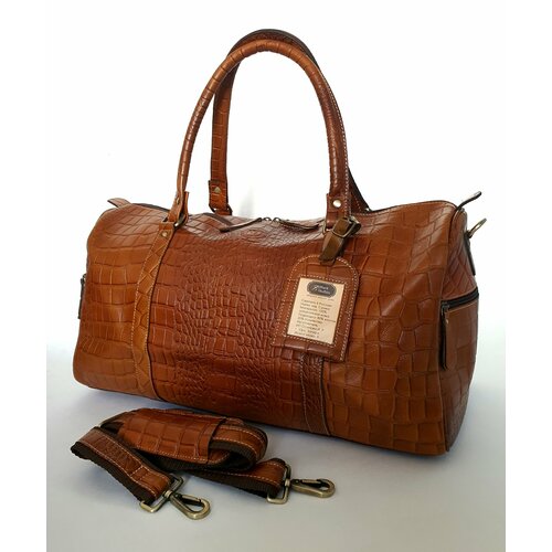 Сумка дорожная Black Buffalo, 25 л, 24х23х50 см, ручная кладь, горчичный