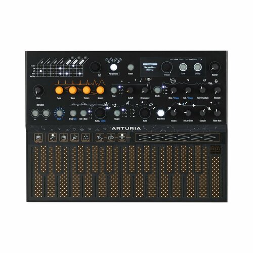 Синтезатор Arturia MiniFreak Stellar черный, размер 578 х 231 х 55 мм