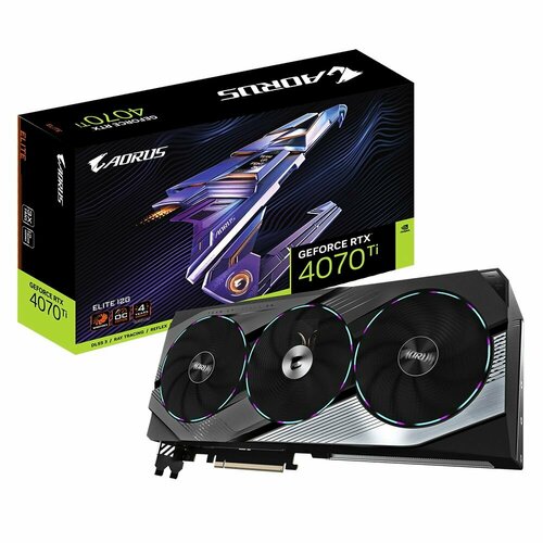 AORUS Видеокарта Gigabyte RTX4070Ti AORUS ELITE 12GB 312589 GeForce RTX 4070Ti 13100400₽