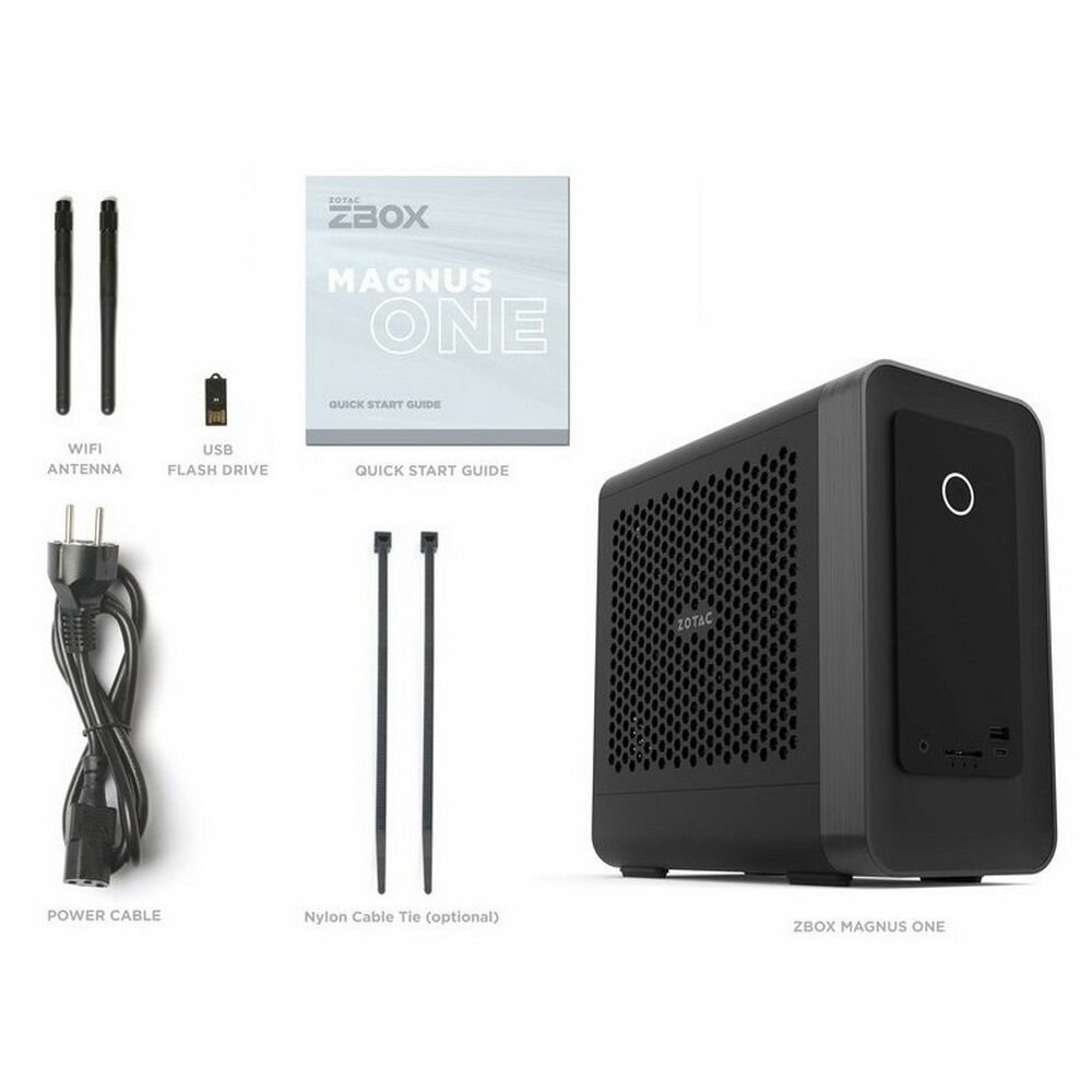 Платформа Zotac i7-10700, 2*DDR4 SODIMM, M2 SSD slot, 2.5" SATAIII BAY, WIFI, BT, 2.5G LAN, GLAN, 3*DP, HDMI, EU+UK PLUG - фото №14