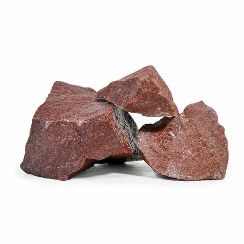 Камень для саун Малиновый кварцит колотый Карелия (коробка 20кг)