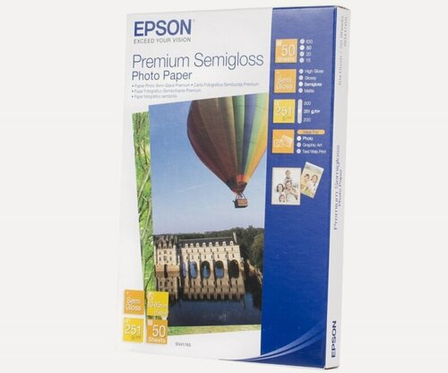 Изображение товара Фотобумага EPSON Premium Semigloss Photo Paper 10x15cm (C13S041765) PI