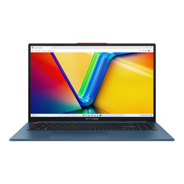 Ноутбук ASUS Vivobook S 15 OLED K5504VA-MA086W Intel Core™ i5-13500H/LPDDR5 16GB/512GB M.2 SSD/Intel Iris Xe Graphics/15.6" 3К (2880 x 1620) OLED 120Hz/FP/Solar Blue/WIN11 HOME RUS/1,7Kg (90NB0ZK1-M003Y0)